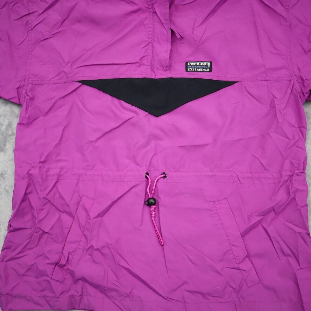 Sierra Experience Jacket Womens M Purple Long Sleeve Hooded Windbreaker - Picture 10 of 16